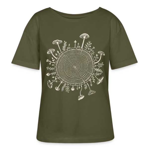 Baumringe & Pilze - Stanley/Stella Relaxed Rundhals Frauen Bio-T-Shirt SERENA – Beispiel aus unserer Themenwelt