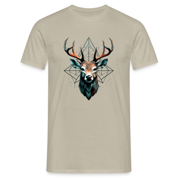 Geometrischer Hirsch mit geometrischen Mustern - Männer T-Shirt – Beispiel aus unserer Themenwelt