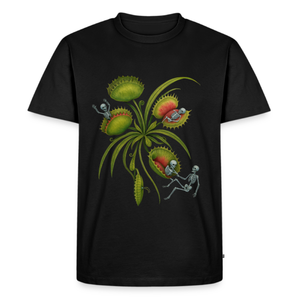 Flora Mortis – Venusfliegenfalle mit Skeletten – Männer Premium T-Shirt – Beispiel aus unserer Themenwelt