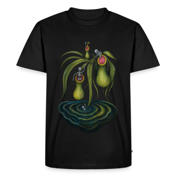 Flora Mortis - Kannenpflanze mit Skeletten - Männer Premium T-Shirt – Beispiel aus unserer Themenwelt